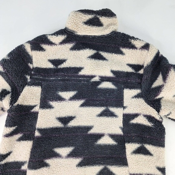 The North Face Girl's Campshire Full zip sweater Sz L 14-16 shepra Aztec jackets - Picture 5 of 11